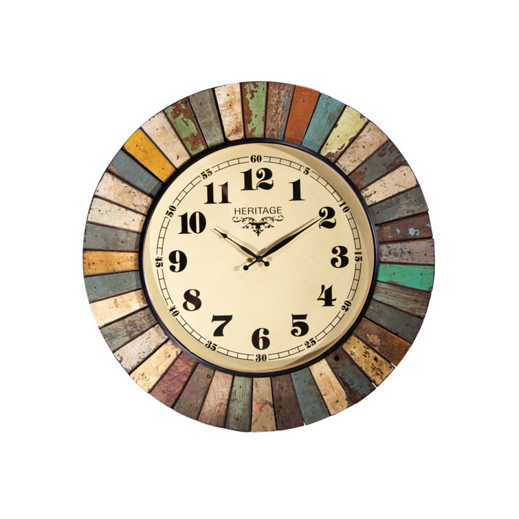 Bloomsbury Market Fiske 60cm Wall Clock Wayfair.co.uk